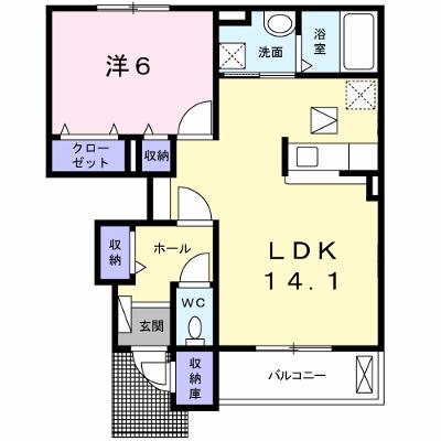 ソレイユ　ヌフ 102【管理NO：1-022333301-01020】 ★家具家電は申し込み後に搬入しますの物件画像