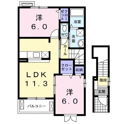 ロマネクス 203【管理NO：1-014340001-02030】 ★家具家電は申し込み後に搬入します★ ★2026年09月中旬入居可能★の物件画像