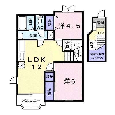 グランデージⅡ 202【管理NO：1-007274402-02020】 ★家具家電は申し込み後に搬入します 2026年07月下旬入居可能の物件画像