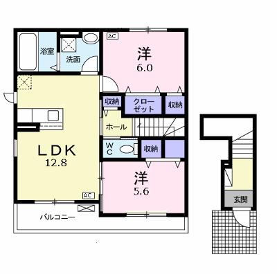 ソレイユＢ（ｓｏｌｅｉｌ） 201【管理NO：1-025047902-02010】 ★家具家電は申し込み後に搬入します 2026年09月上旬入居可能の物件画像