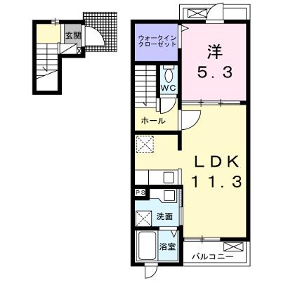 メゾン・ド・クレール 203【管理NO：1-025132601-02030】 ★家具家電は申し込み後に搬入します 2026年07月上旬入居可能の物件画像