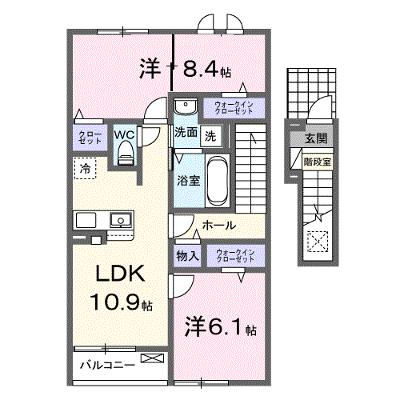 ＣＡＭＥＬＬｉＡ（カメリア）１ 203【管理NO：1-026483101-02030】 2026年10月上旬入居可能の物件画像