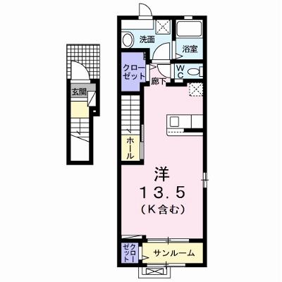 パークサイド白土Ⅱ 201【管理NO：1-027491901-02010】 ★家具家電は申し込み後に搬入します 2026年08月下旬入居可能の物件画像