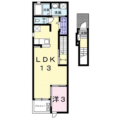 パラッツォ　ヴィヴィ 203【管理NO：1-025665601-02030】 ★家具家電は申し込み後に搬入します★の物件画像