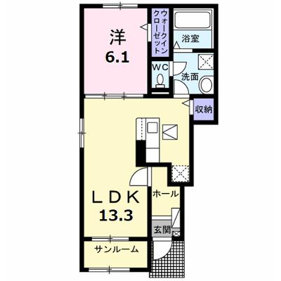 フレンズ久保　Ｂ 101【管理NO：1-027747002-01010】 ★家具家電は申し込み後に搬入します★の物件画像