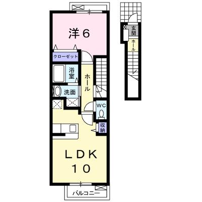 ペール・リアンＢ棟 202【管理NO：1-014041502-02020】 ★家具家電は申し込み後に搬入しますの物件画像