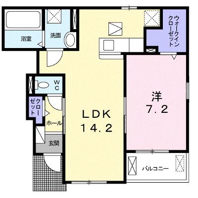 プランタン　ラモー 104【管理NO：1-024492401-01040】 ★家具家電は申し込み後に搬入します 2026年07月下旬入居可能の物件画像