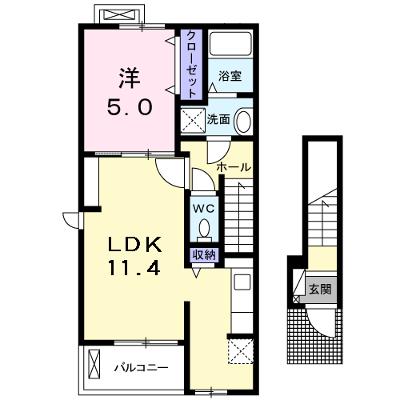 セレノ　福満 201【管理NO：1-019859301-02010】 ★家具家電は申し込み後に搬入します 2026年08月上旬入居可能の物件画像