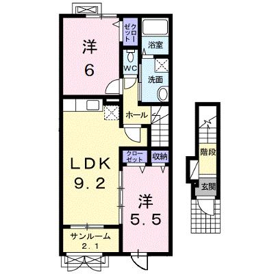 ラポール 201【管理NO：1-018363901-02010】 ★家具家電は申し込み後に搬入します 2026年08月中旬入居可能の物件画像