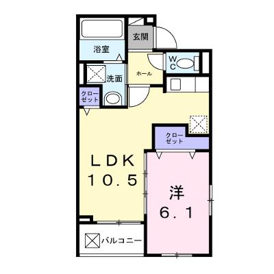 アルストロメリアⅤ 201【管理NO：1-028464801-02010】 ★家具家電は申し込み後に搬入します★ ★2026年10月上旬入居可能★の物件画像