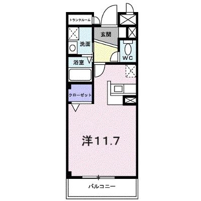 クラールオストベルグⅠ 205【管理NO：1-012018001-02040】 ★家具家電は申し込み後に搬入します 2026年08月中旬入居可能の物件画像