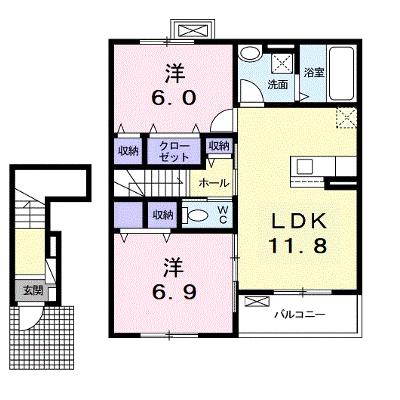 シャーシャ 204【管理NO：1-026510401-02040】 ★家具家電は申し込み後に搬入します 2026年08月上旬入居可能の物件画像