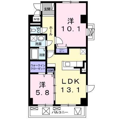 エアリーヒルズ芦屋 201【管理NO：1-019706501-02010】 ★家具家電は申し込み後に搬入します 2026年08月下旬入居可能の物件画像