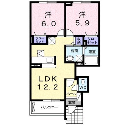 クレールヴィラ 101【管理NO：1-019958101-01010】 ★家具家電は申し込み後に搬入しますの物件画像