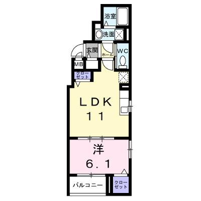 パーチェ　エテルノⅠ 202【管理NO：1-027605701-02020】 ★家具家電は申し込み後に搬入します 2026年08月中旬入居可能の物件画像