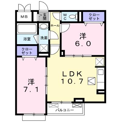 エフ　ヒルサイドテラス 101【管理NO：1-026208601-01010】 ★家具家電は申し込み後に搬入します 2026年08月中旬入居可能の物件画像