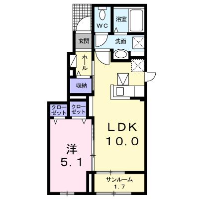 メゾフォルテⅤ 101【管理NO：1-025988301-01010】 ★家具家電は申し込み後に搬入しますの物件画像