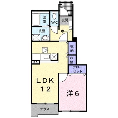 プレシャスコートＫ東松江Ⅱ 102【管理NO：1-013875902-01020】 ★家具家電は申し込み後に搬入します★の物件画像