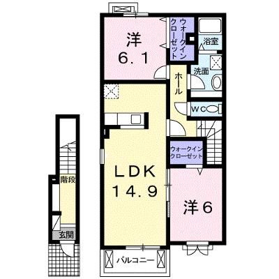 コート　デ　マグノリアⅢ 201【管理NO：1-018455701-02010】 ★家具家電は申し込み後に搬入します★ ★2026年08月中旬入居可能★の物件画像