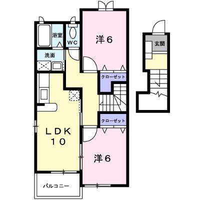 フラン・プロムナード　Ａ 202【管理NO：1-013807801-02020】 ★家具家電は申し込み後に搬入しますの物件画像
