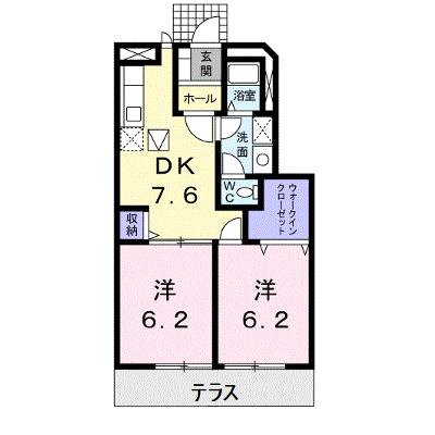 メゾンディオールⅡ　Ｂ 102【管理NO：1-009542302-01020】 ★家具家電は申し込み後に搬入します★の物件画像