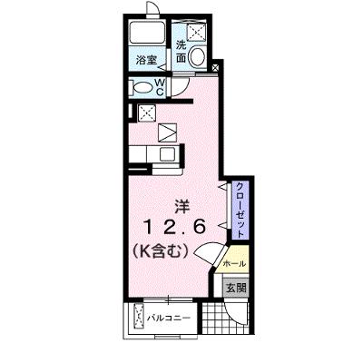 プリムローズ　泉宮　Ｂ 103【管理NO：1-014848602-01030】 ★家具家電は申し込み後に搬入します 2026年08月中旬入居可能の物件画像