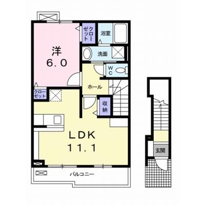 ウエスト　エアリー　Ⅱ　Ｂ 202【管理NO：1-016894402-02020】 ★家具家電は申し込み後に搬入します 2026年08月中旬入居可能の物件画像