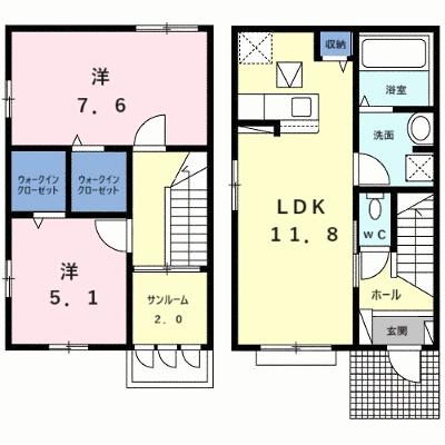 メゾンヨシマツⅤ 101【管理NO：1-028594405-01010】 ★家具家電は申し込み後に搬入します 2026年10月上旬入居可能の物件画像