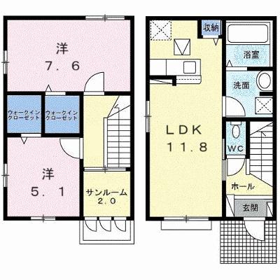 メゾンヨシマツⅢ 101【管理NO：1-028594403-01010】 ★家具家電は申し込み後に搬入します 2026年10月上旬入居可能の物件画像