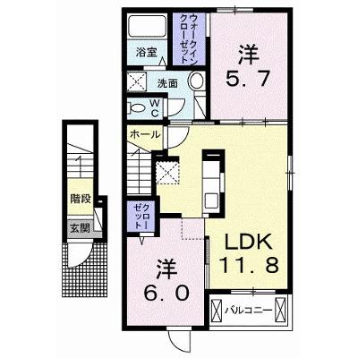ヴィラ・アルバーダ　Ｂ 204【管理NO：1-022093102-02040】 ★家具家電は申し込み後に搬入します 2026年07月中旬入居可能の物件画像