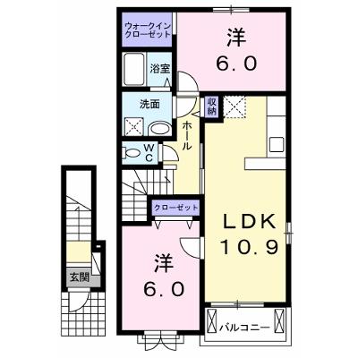 イリーゼ　Ｃ 203【管理NO：1-019174603-02030】 ★家具家電は申し込み後に搬入します 2026年07月中旬入居可能の物件画像