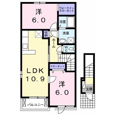 イリーゼ　Ｃ 201【管理NO：1-019174603-02010】 ★家具家電は申し込み後に搬入します 2026年07月中旬入居可能の物件画像