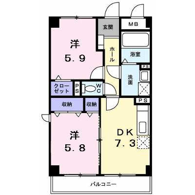 グランデール　一本松 204【管理NO：1-007219701-02040】 ★家具家電は申し込み後に搬入します 2026年07月下旬入居可能の物件画像