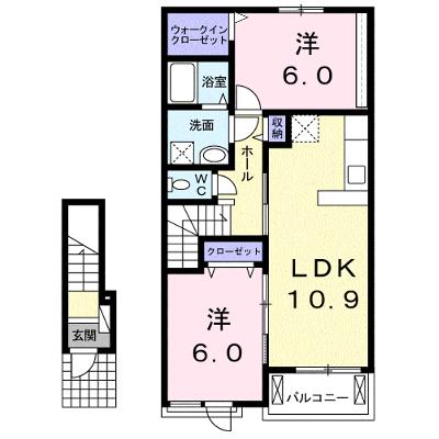 リューナ　Ｂ 203【管理NO：1-021994102-02030】 ★家具家電は申し込み後に搬入しますの物件画像