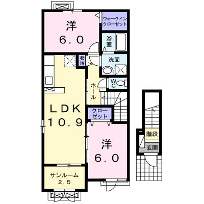 オハナ　ヒキナ 201【管理NO：1-022288902-02010】 ★家具家電は申し込み後に搬入します 2026年08月下旬入居可能の物件画像