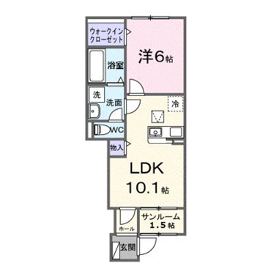 グランシャリオ 102【管理NO：1-028780601-01020】 ★家具家電は申し込み後に搬入します★ ★2026年11月中旬入居可能★の物件画像