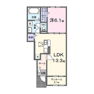 ソラリエ　Ⅱ 102【管理NO：1-028608102-01020】 ★家具家電は申し込み後に搬入します 2026年09月下旬入居可能の物件画像