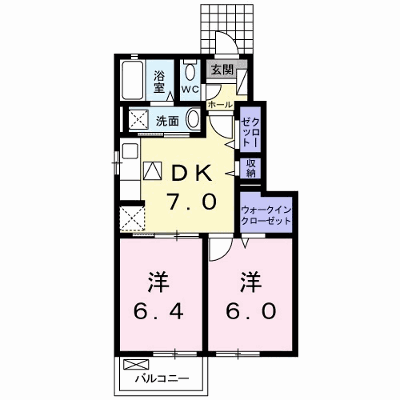 ダリエⅡ 103【管理NO：1-020378002-01030】 ★家具家電は申し込み後に搬入します★の物件画像