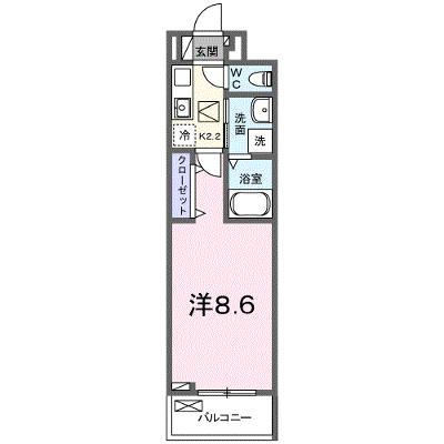 モーダ・フジ 104【管理NO：1-026842701-01040】 ★家具家電は申し込み後に搬入します 2026年08月上旬入居可能の物件画像