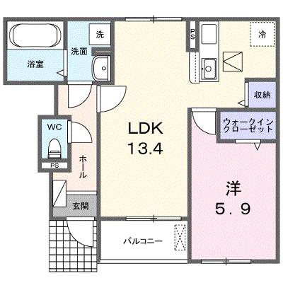 プロムナード大神Ⅱ 103【管理NO：1-028007501-01030】 ★家具家電は申し込み後に搬入します 2026年12月上旬入居可能の物件画像