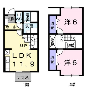 レジデンスＣＡＬＭ－Ｃ 102【管理NO：1-007909201-01020】 ★家具家電は申し込み後に搬入します★の物件画像