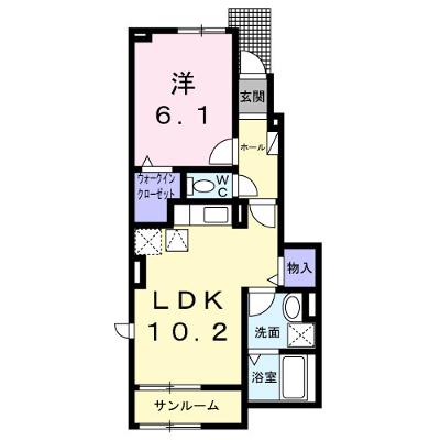 アーバンコート　南行橋　Ａ 103【管理NO：1-027162401-01030】 ★家具家電は申し込み後に搬入します★ ★2026年08月中旬入居可能★の物件画像