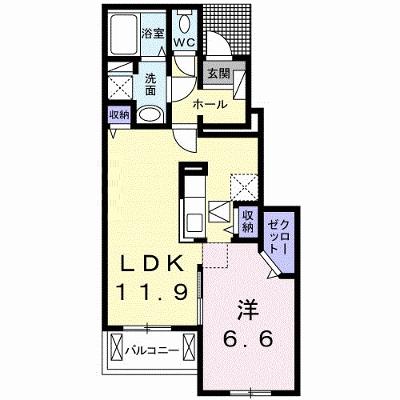 クレメント　Ⅰ 102【管理NO：1-021352601-01020】 ★家具家電は申し込み後に搬入します 2026年07月下旬入居可能の物件画像
