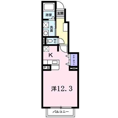 ユニゾン・Ｋ　Ⅱ 103【管理NO：1-014863802-01030】 ★家具家電は申し込み後に搬入します★の物件画像