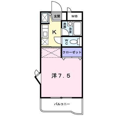 ＭＡＩＳＯＮ　ＪＥＵＮＥＳＳＥ 106【管理NO：1-011591801-01060】 ★家具家電は申し込み後に搬入します 2026年08月下旬入居可能の物件画像
