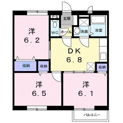 フラワ－ポ－ト　Ａ 202【管理NO：1-007143301-02020】 ★家具家電は申し込み後に搬入します★の物件画像