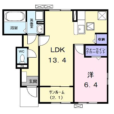 カンファタブル＿ＫⅠ 102【管理NO：1-028474201-01020】 ★家具家電は申し込み後に搬入しますの物件画像