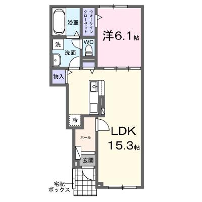 アンジェロⅢ 103【管理NO：1-027655303-01030】 ★家具家電は申し込み後に搬入します★ ★2026年08月下旬入居可能★の物件画像