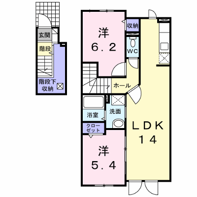 ベルオーブＷ 203【管理NO：1-015693902-02030】 ★家具家電は申し込み後に搬入します★の物件画像