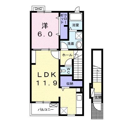 沖野シャングリラ 203【管理NO：1-024368601-02030】 ★家具家電は申し込み後に搬入しますの物件画像